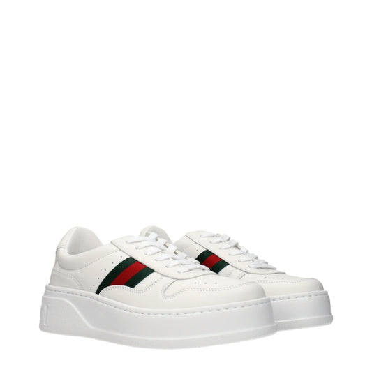 Gucci Sneakers Women Leather White