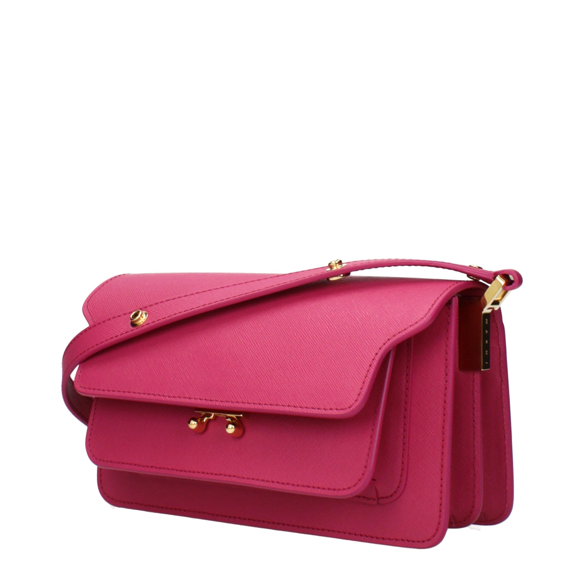 Marni Women's Shoulder Bags Leather Fuchsia