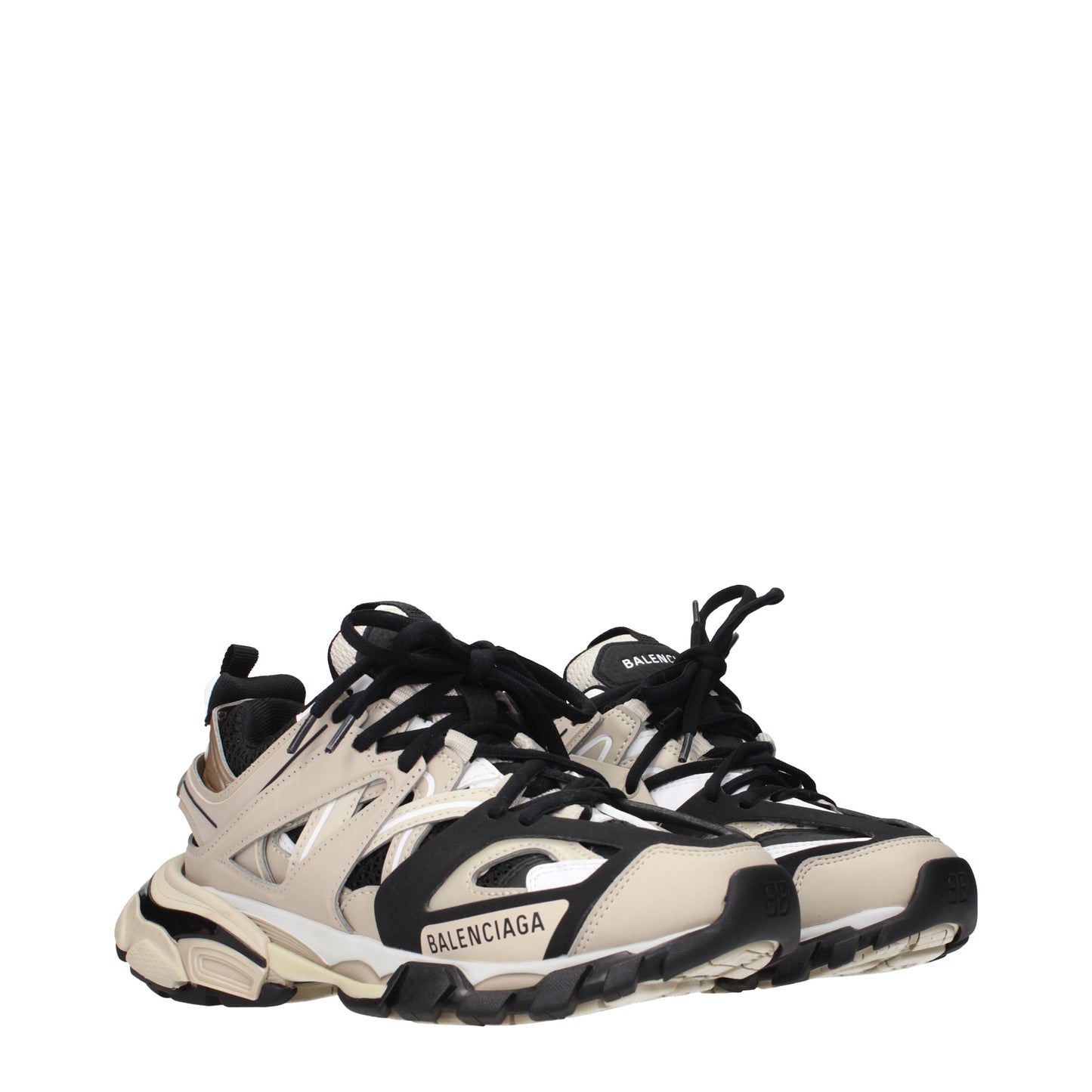 Balenciaga Sneakers Women Fabric  Beige/Black