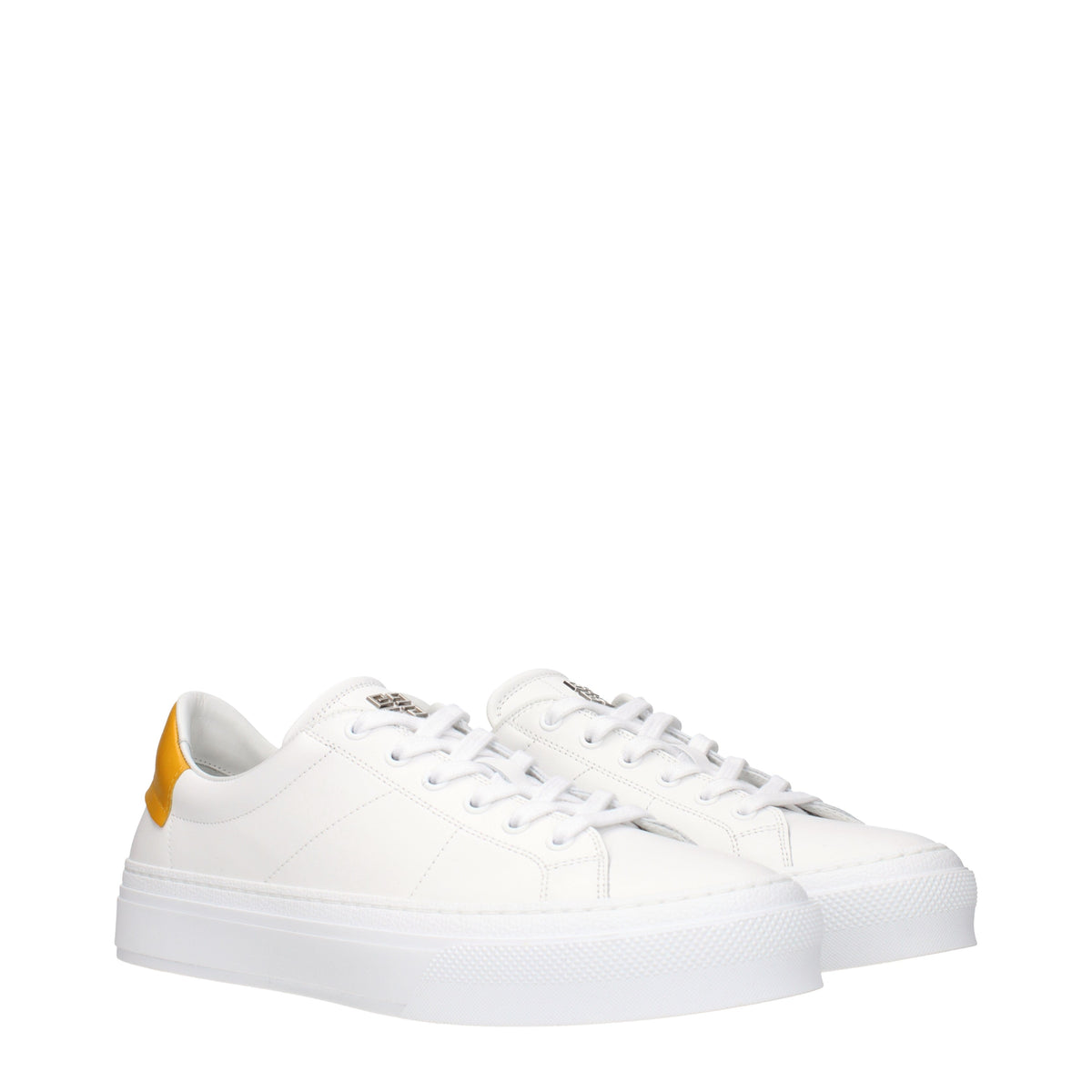 Givenchy Sneakers Men Leather White/Dark Yellow