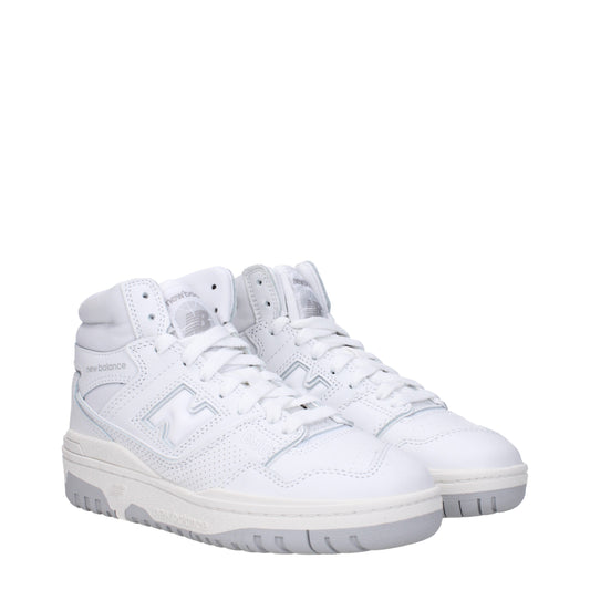 New Balance Women's Sneakers in Leather White