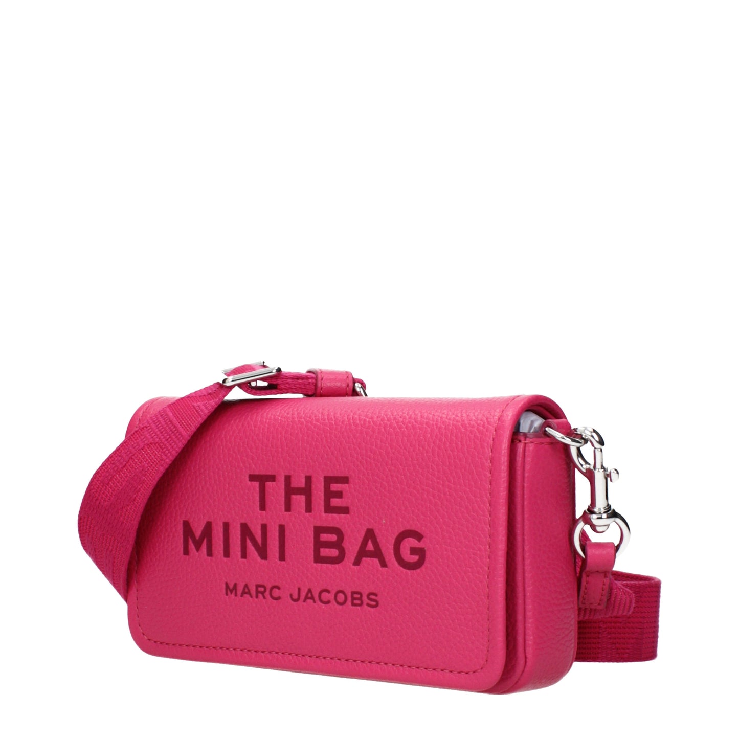 Marc Jacobs Crossbody Bags Women Leather Fuchsia/Raspberry