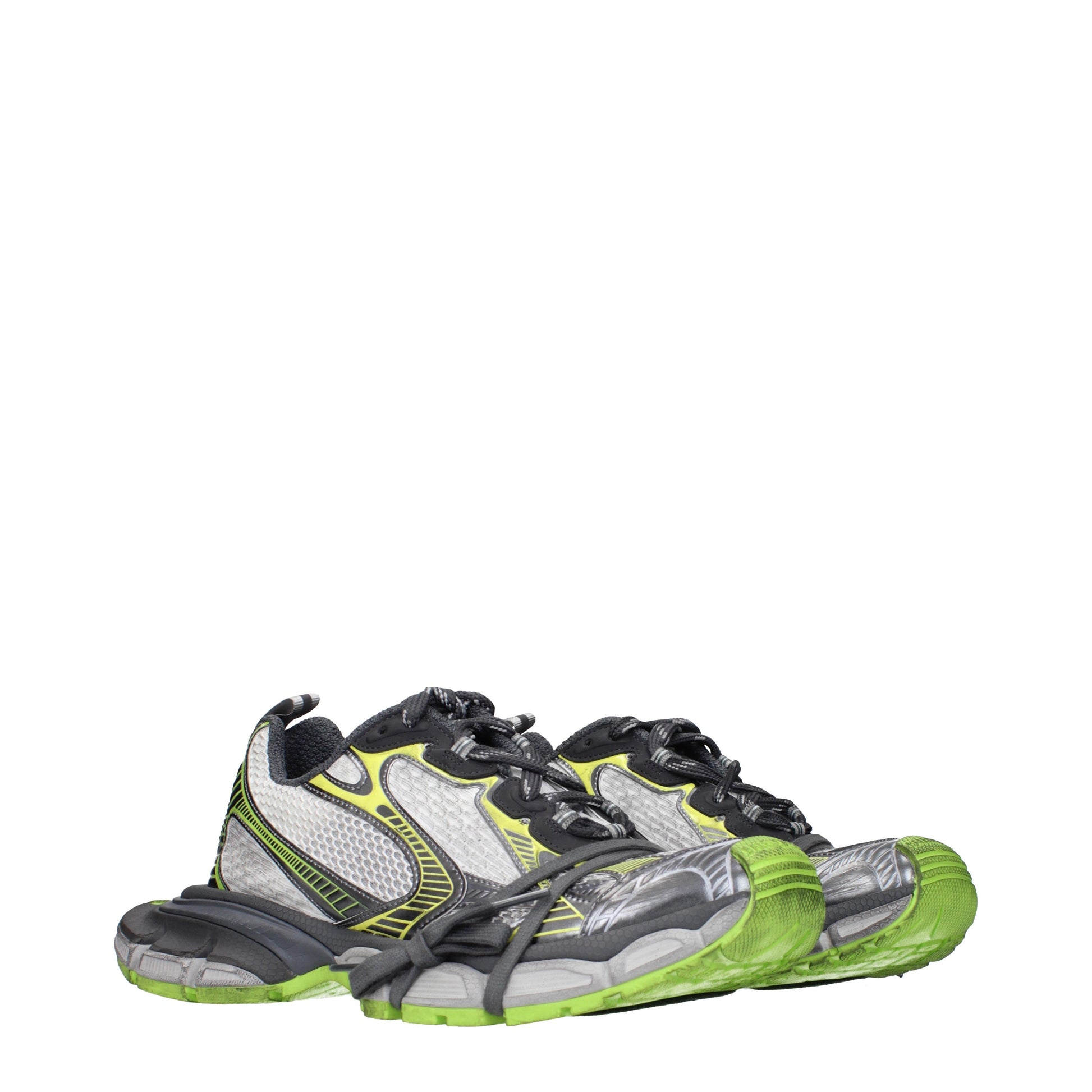 Balenciaga Sneakers Men Fabric  Gray/Green