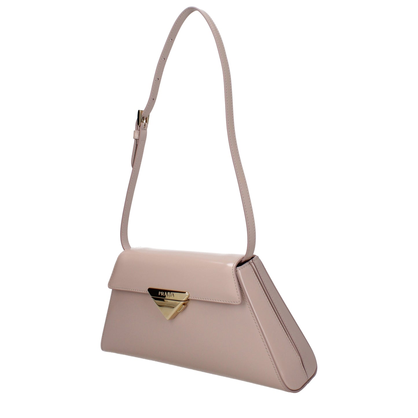 Prada Shoulder Bags Women Leather Beige/Waterlily