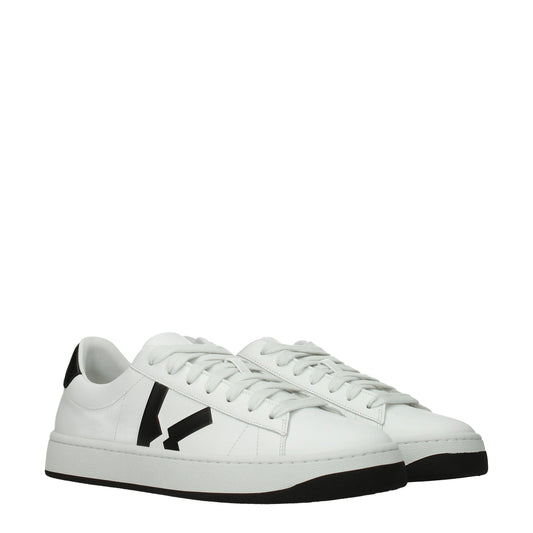 Kenzo Men's Sneakers in Leather White/Black