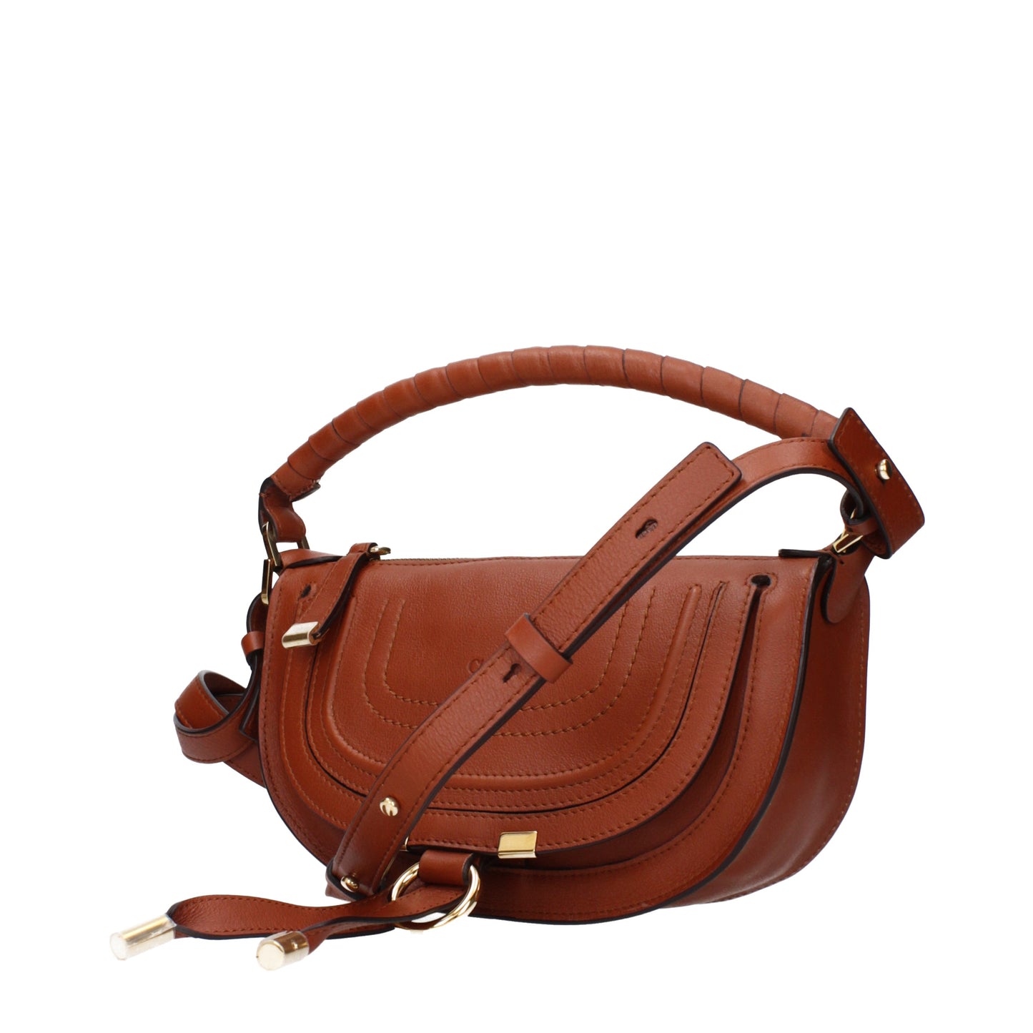 Chloé Handbags Women Leather Brown/Clay