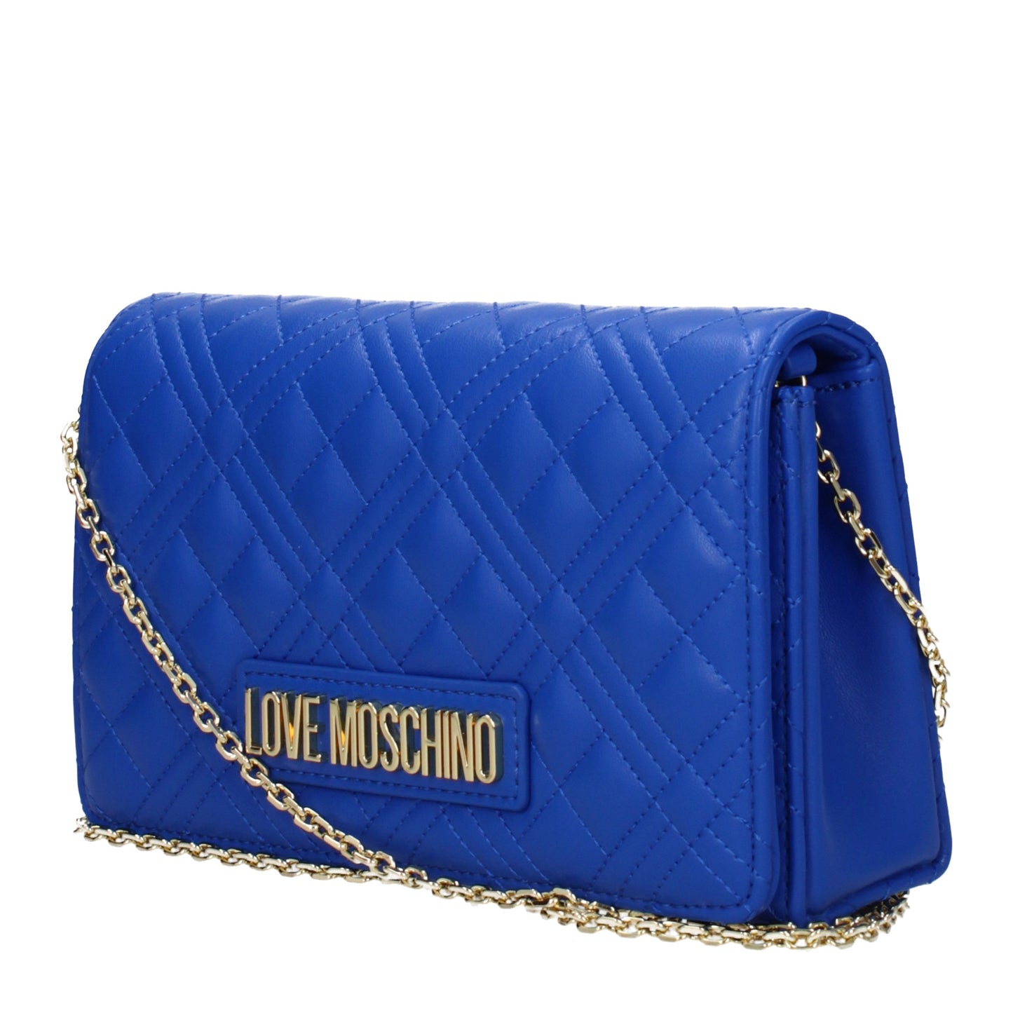 Love Moschino Clutches Women Polyurethane Blue/Sapphire