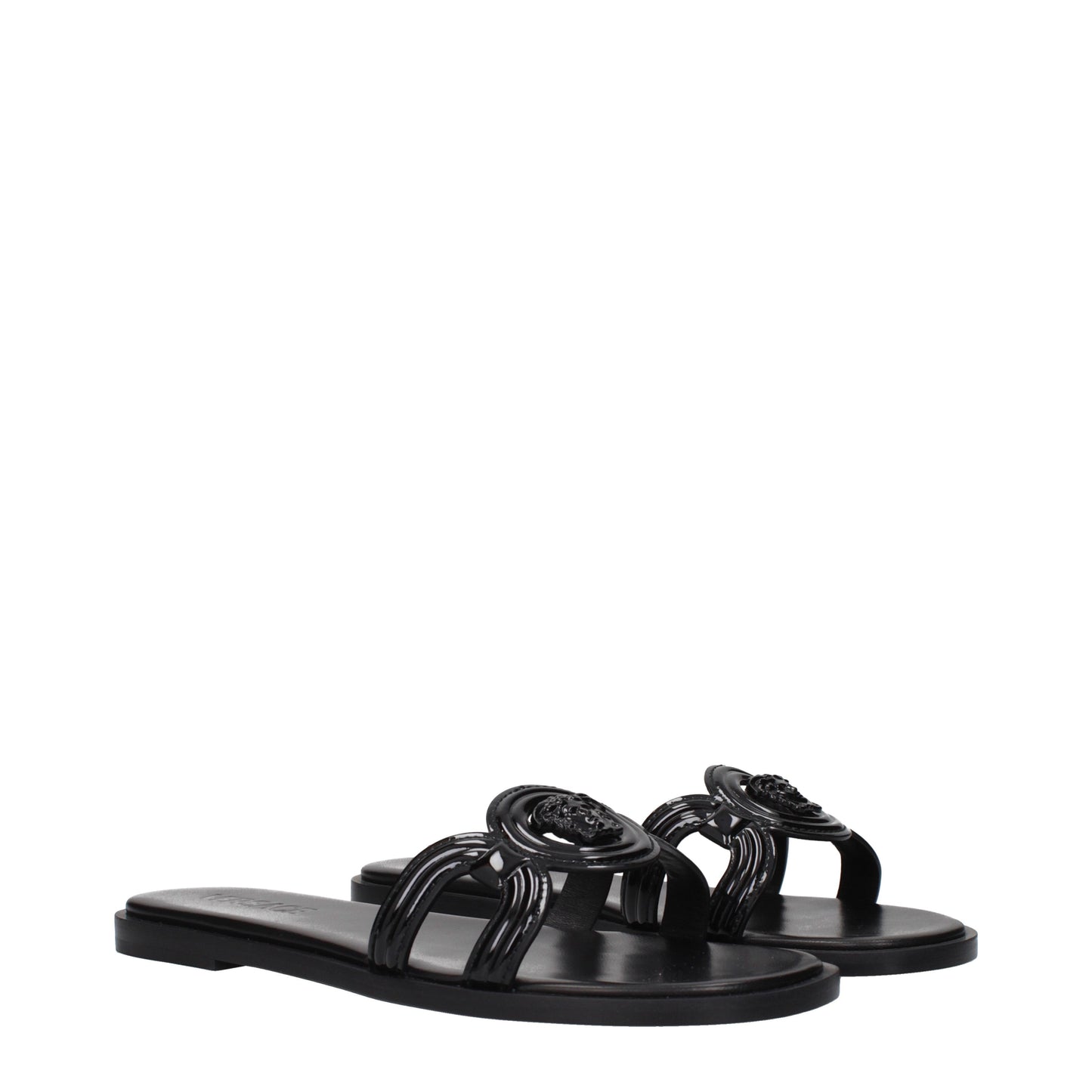 Versace Women's Slippers and Clogs Patent Leather