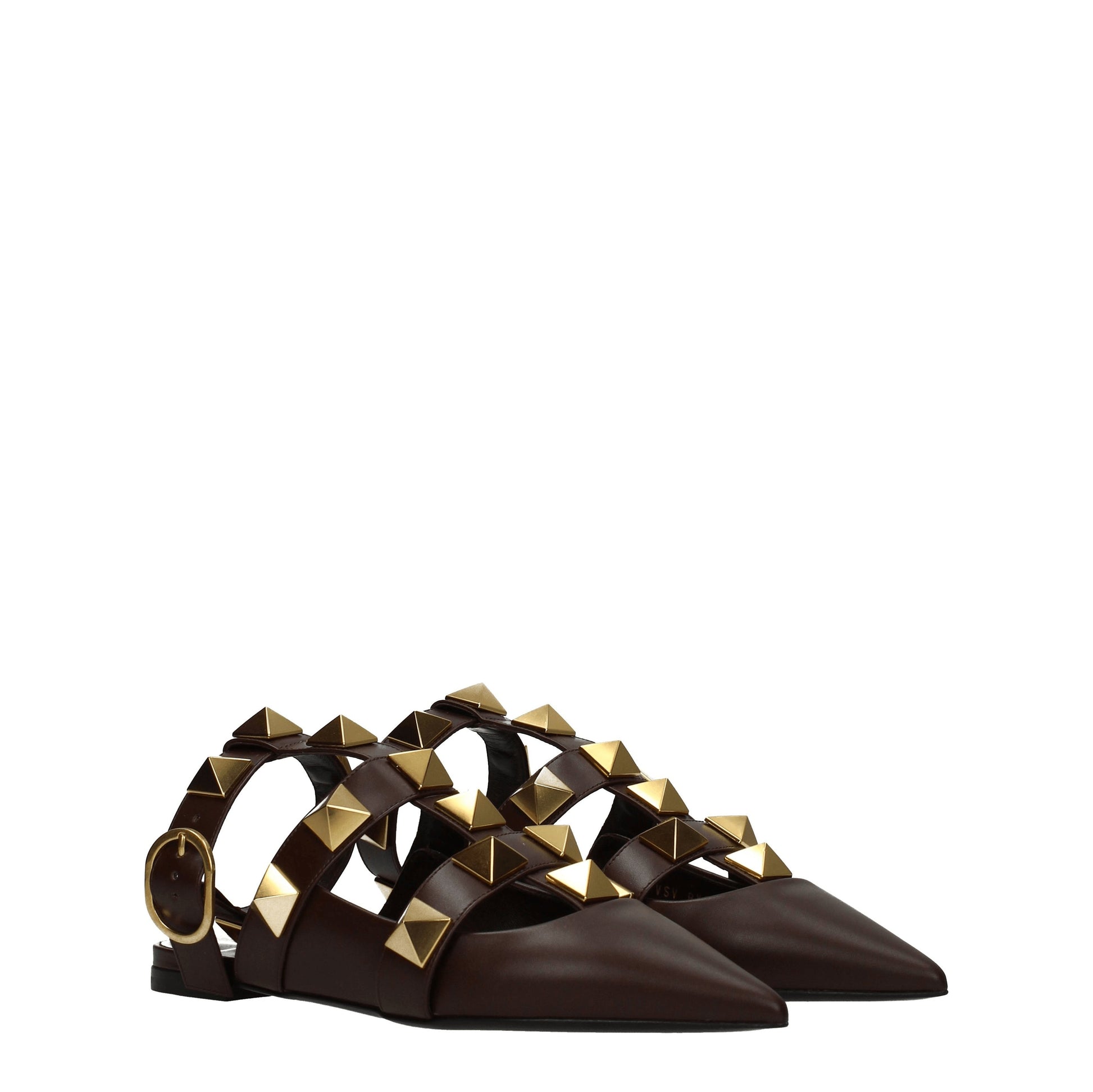 Valentino Garavani Women's Sandals Leather Chocolate