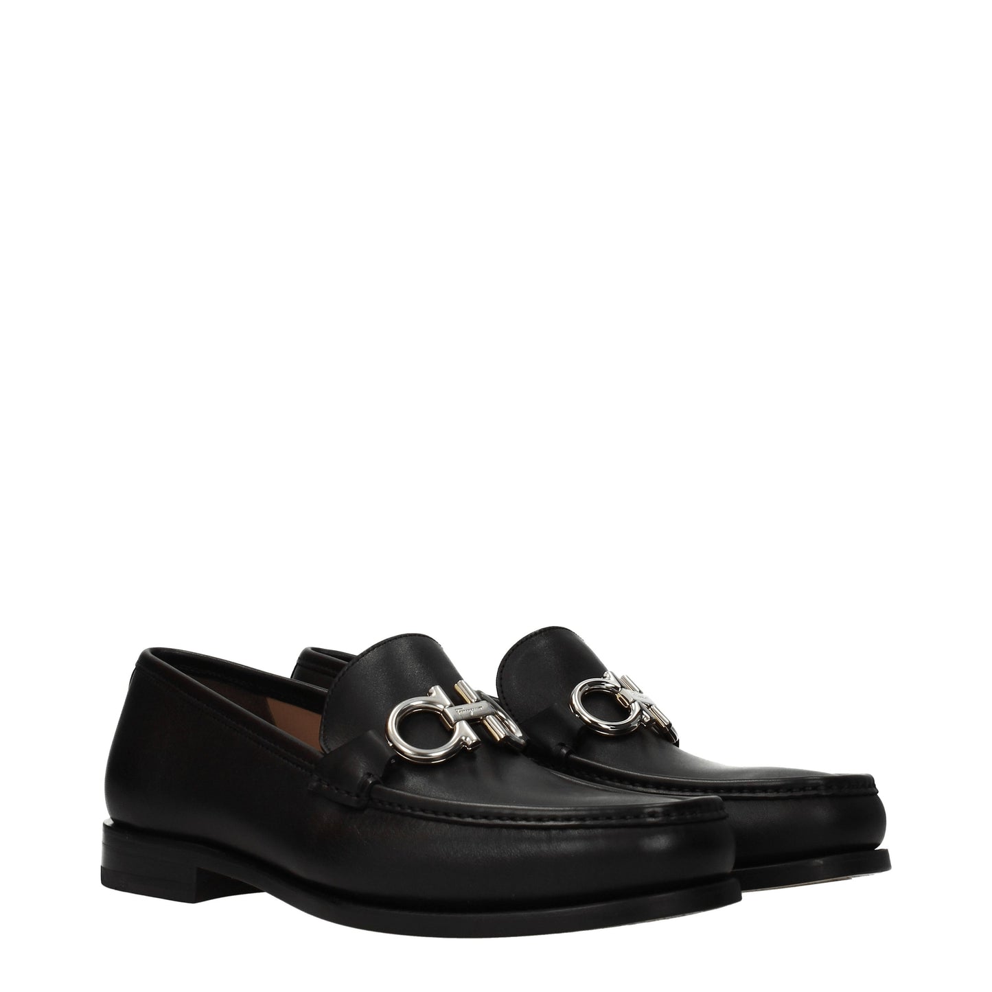 Salvatore Ferragamo Men's Loafers in Leather Black