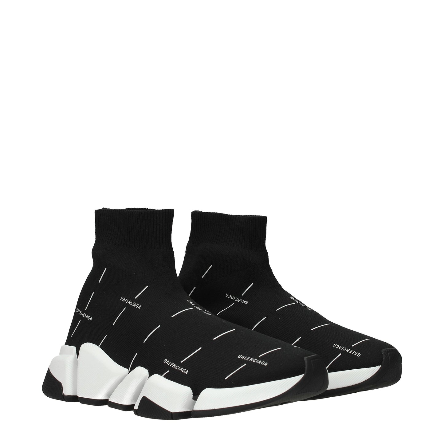 Balenciaga Women's Sneakers in Fabric  Black