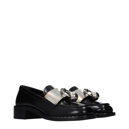 Prada Loafers Women Leather Black