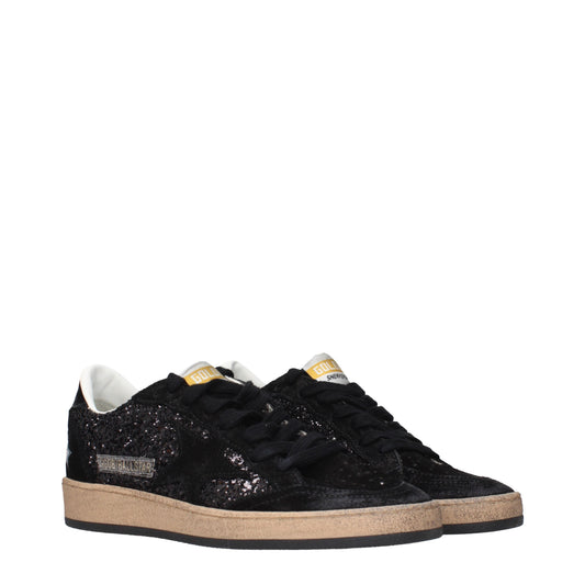 Golden Goose Sneakers Women Suede Black