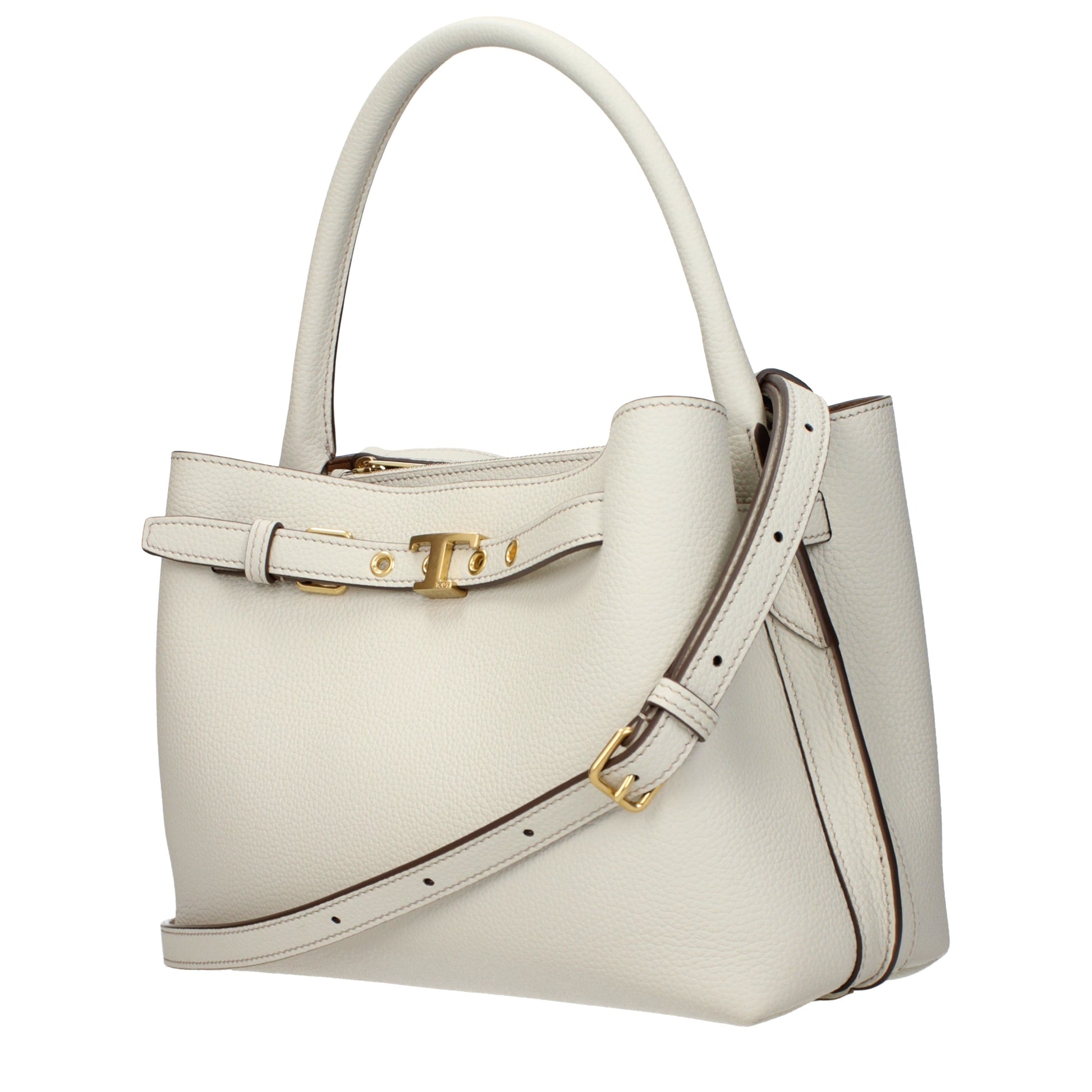 Tod's Handbags Women Leather Beige/Chalk