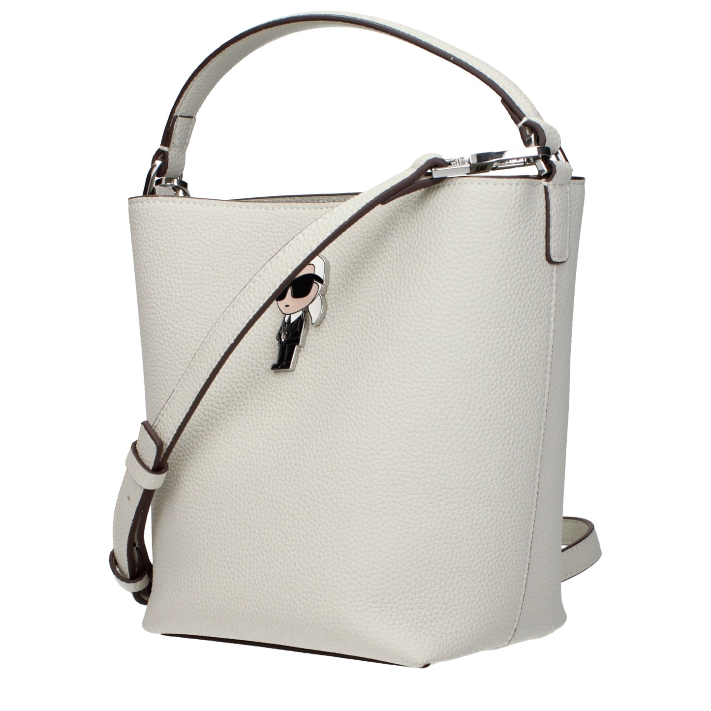 Karl Lagerfeld Handbags Women Leather Gray/Cement