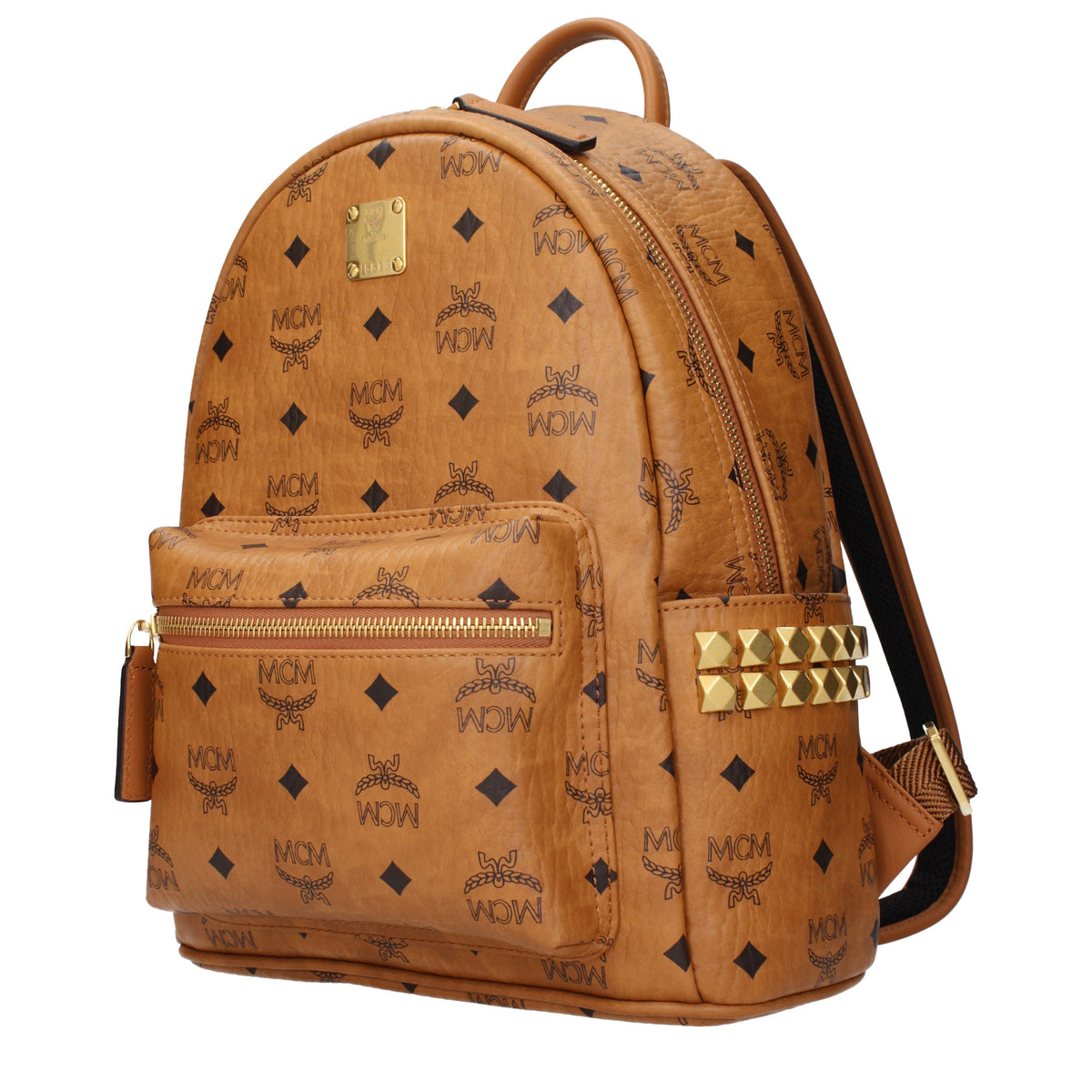 MCM Backpacks and Bumbags Men Fabric  Brown/Cognac
