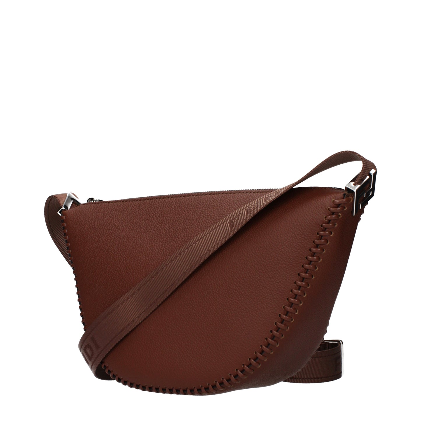 Fendi Crossbody Bags Women Leather Brown/Hickory