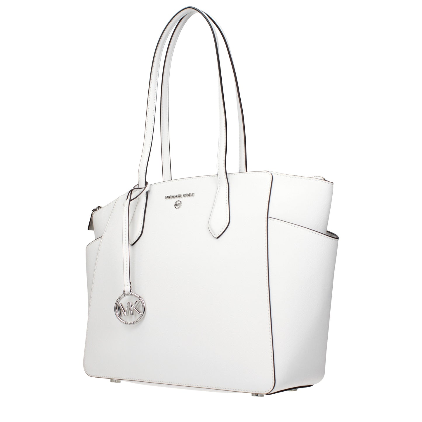 Michael Kors Shoulder Bags Women Leather White/Optic White