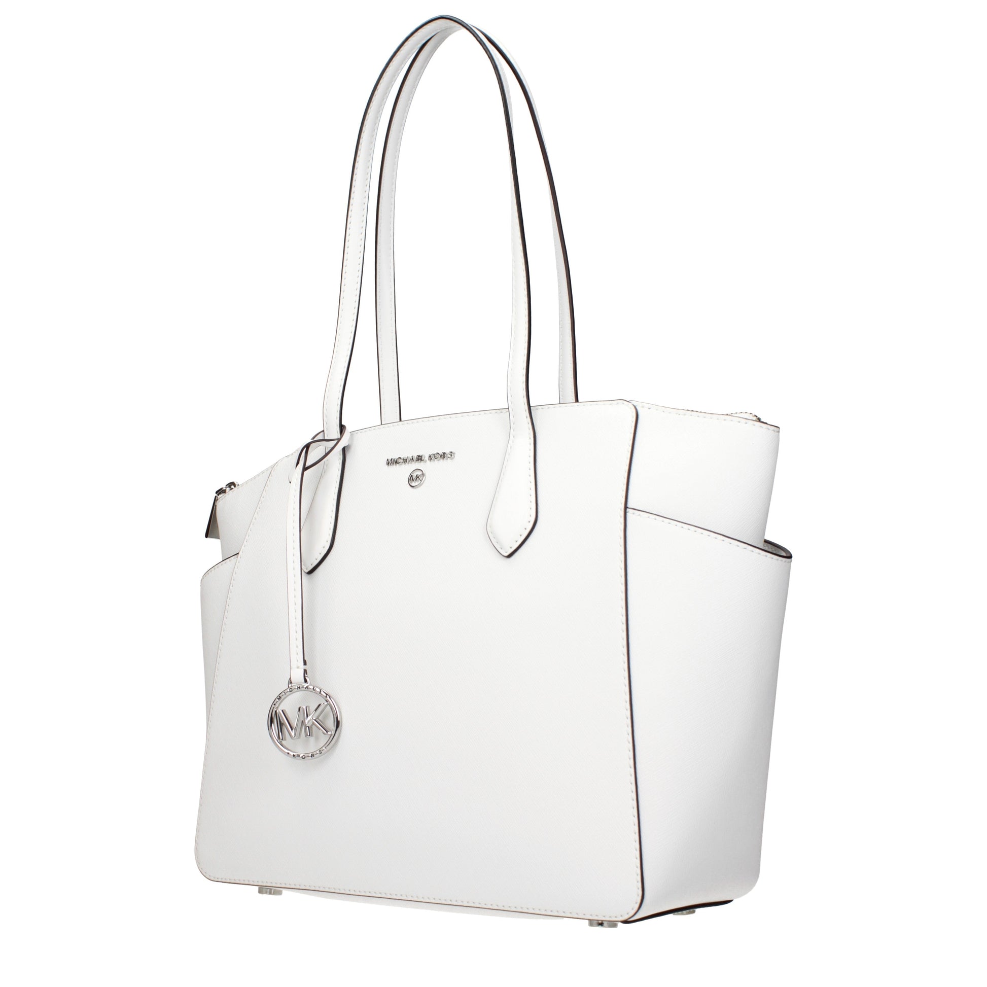 Michael Kors Shoulder Bags Women Leather White/Optic White