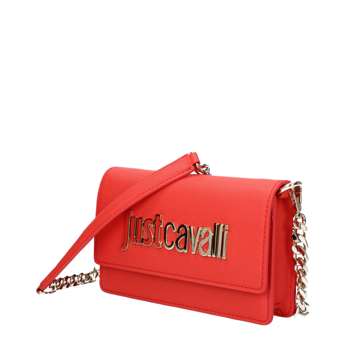 Just Cavalli Crossbody Bags Women Polyester Red/Coral