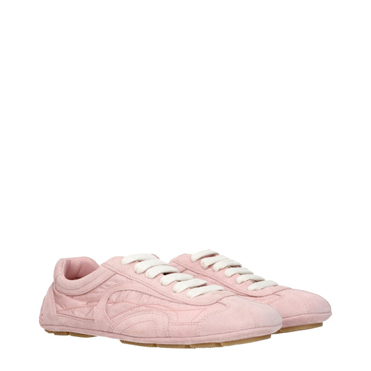 Prada Sneakers Women Fabric  Pink/Peach