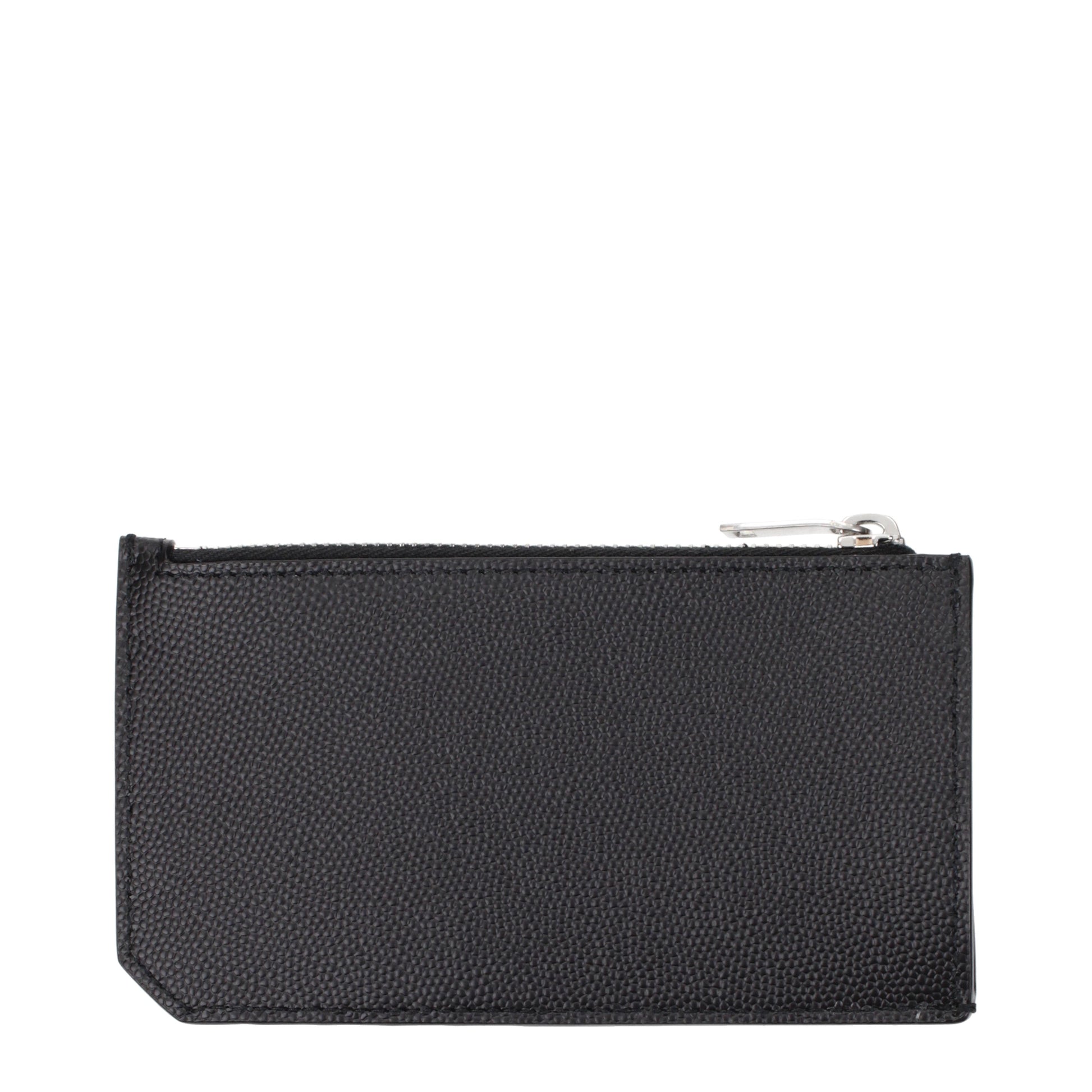 Saint Laurent Coin Purses Men Leather Black