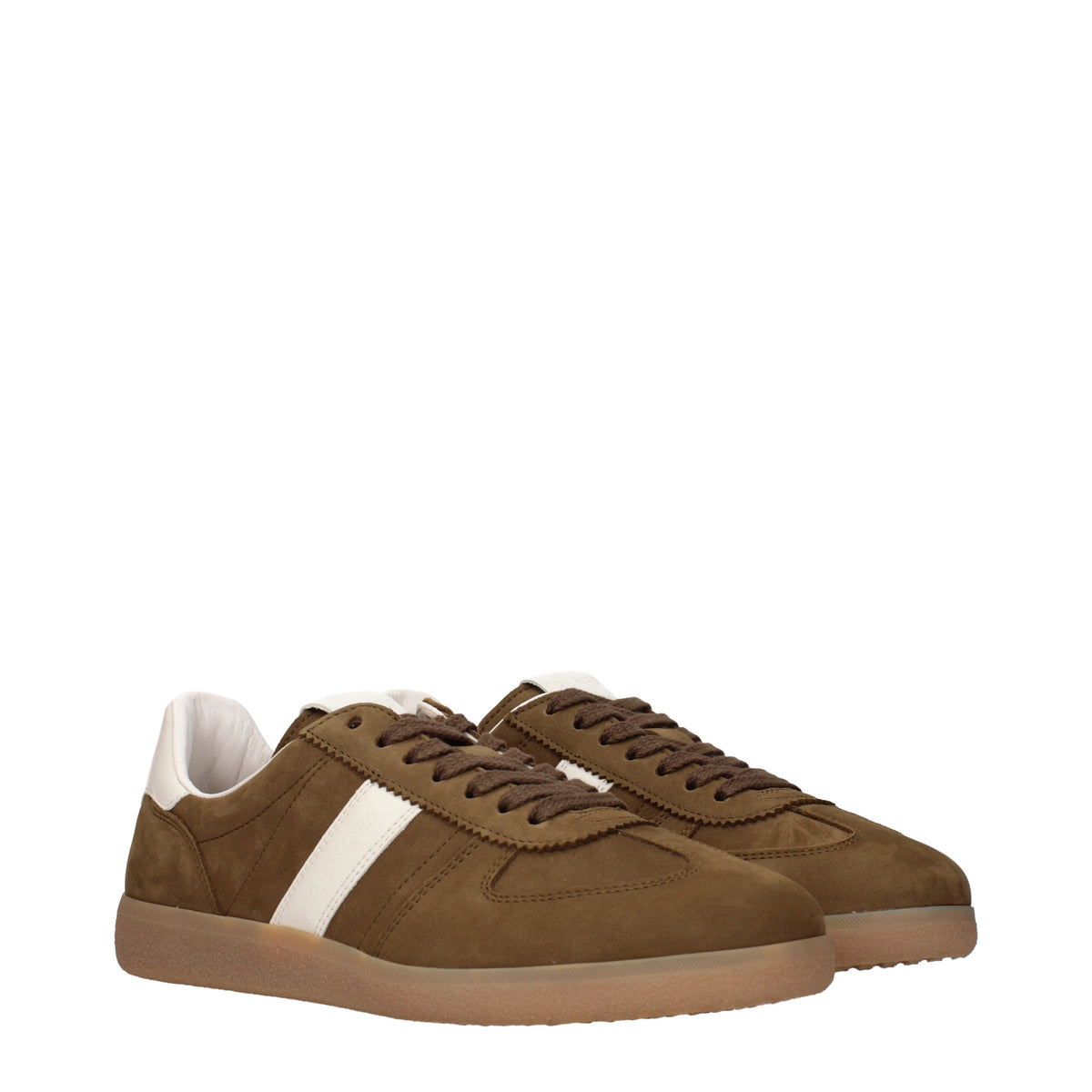 Tom Ford Sneakers Men Suede Brown/Amber