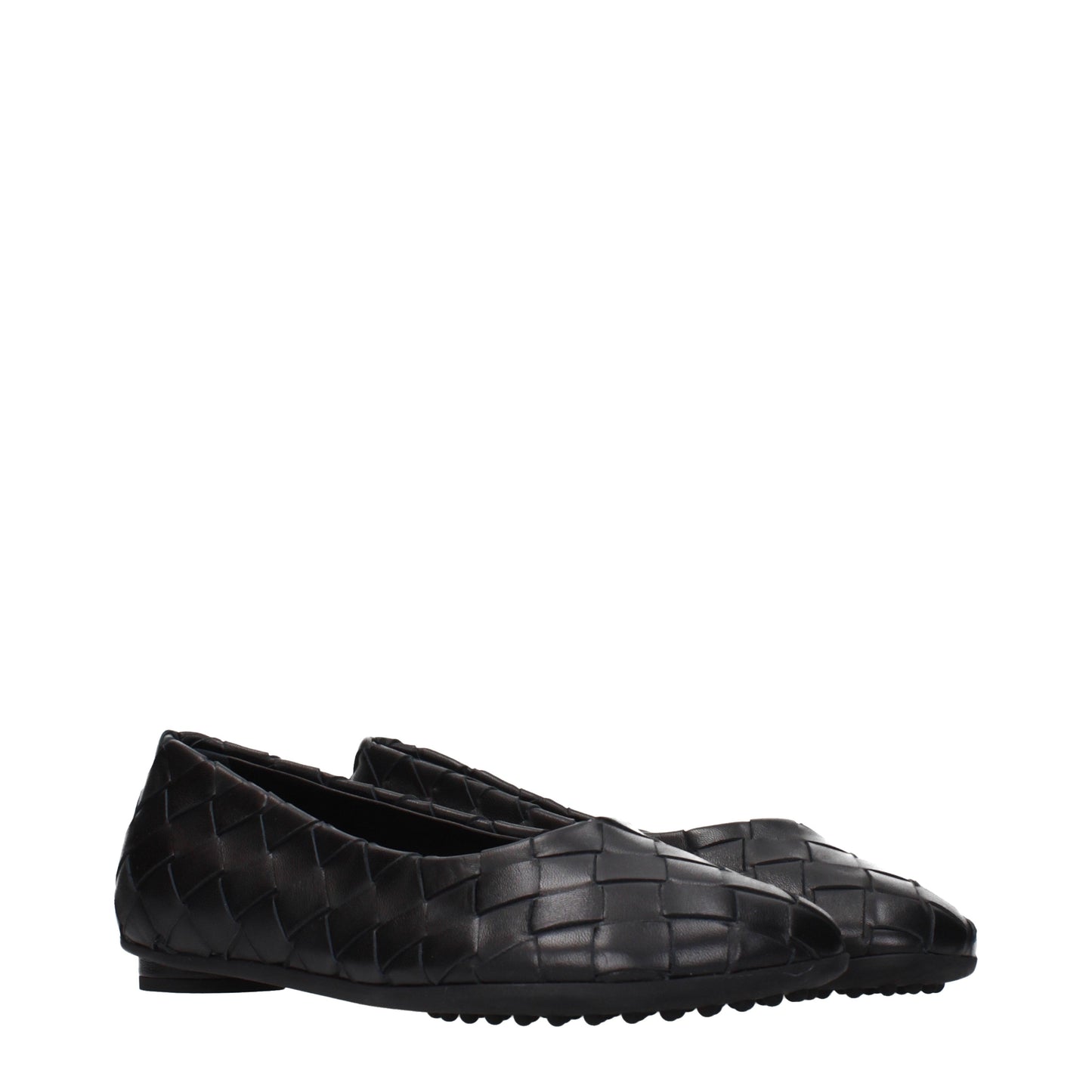Bottega Veneta Ballet Flats Women Leather Black