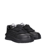 Versace Sneakers Men Leather Black