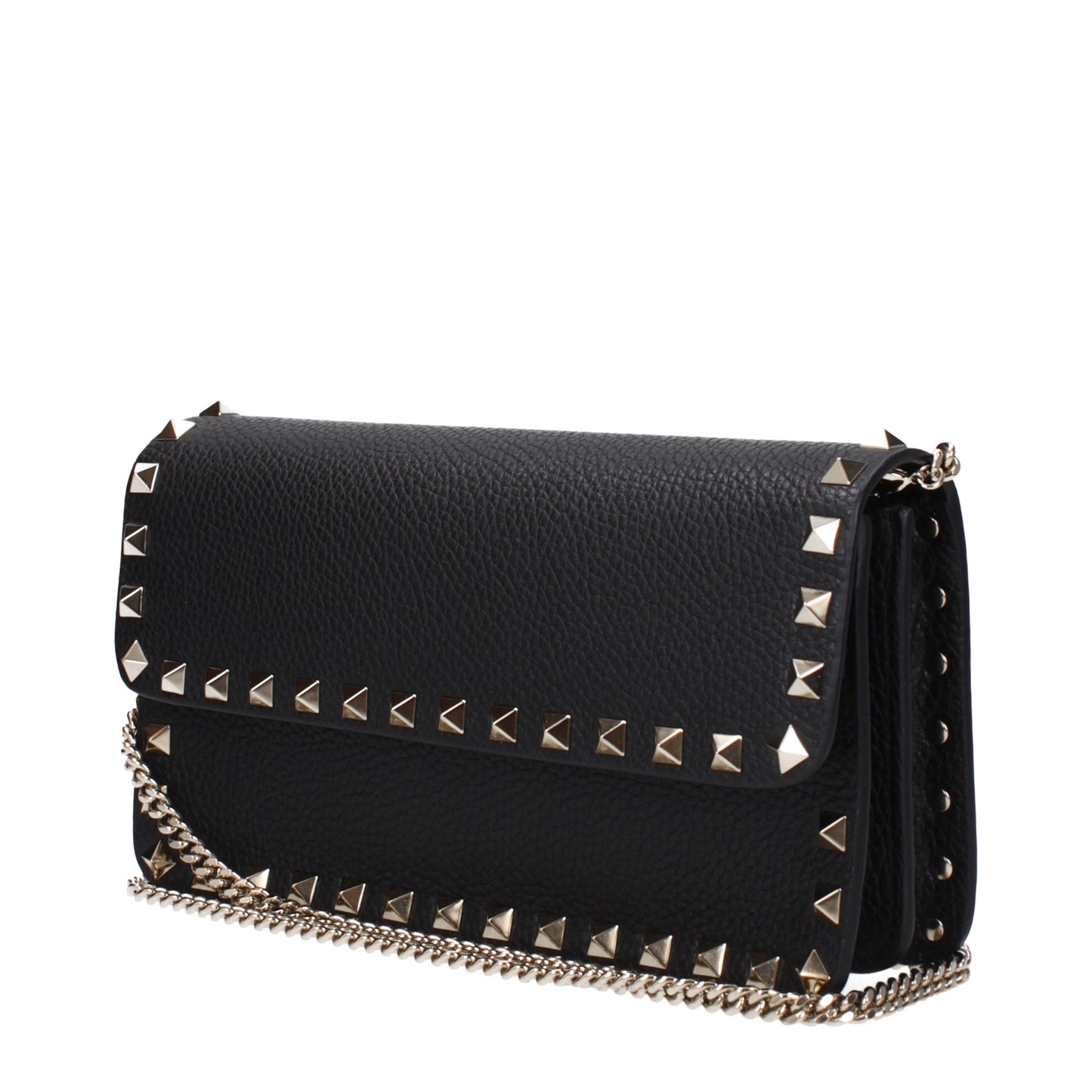 Valentino Garavani Clutches Women Leather Black