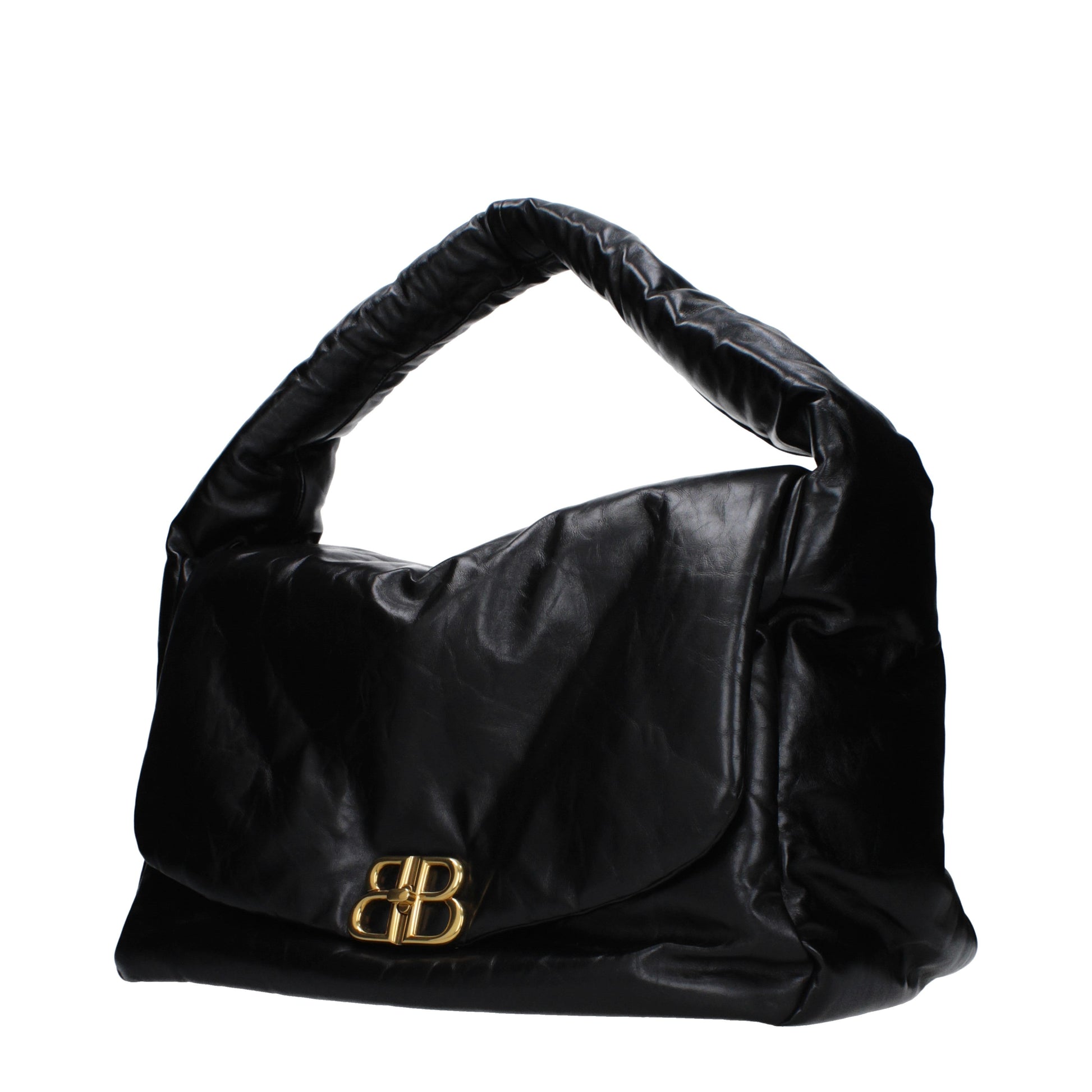 Balenciaga Shoulder Bags Women Leather Black