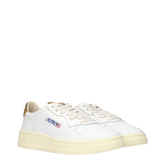 Autry Sneakers Women Leather White/Leopard