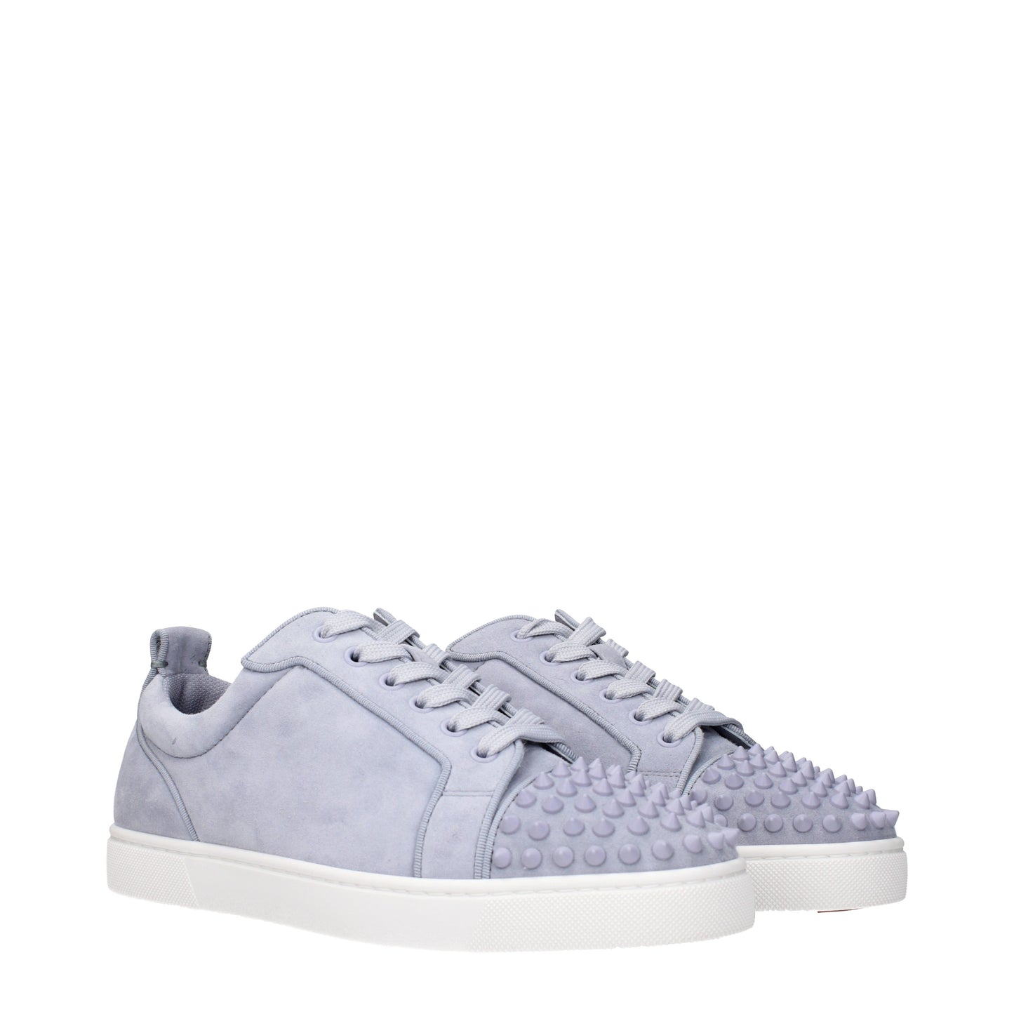 Louboutin Sneakers Men Suede Gray