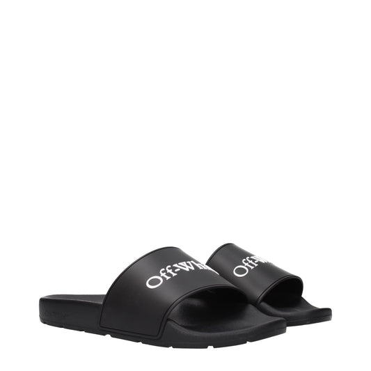 Off-White Men's Slippers and Clogs Rubber