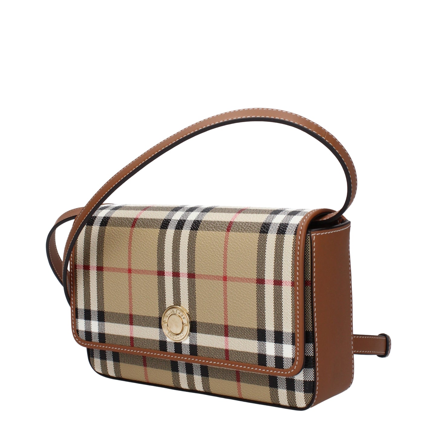 Burberry Clutches Women Fabric  Beige/Brown