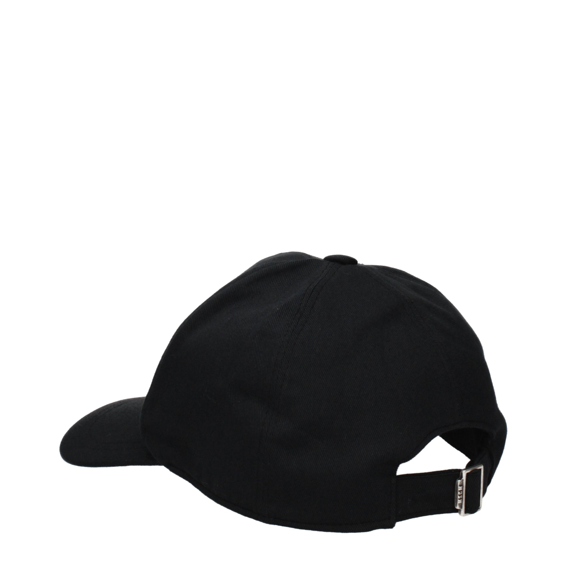 MSGM Hats Men Cotton Black