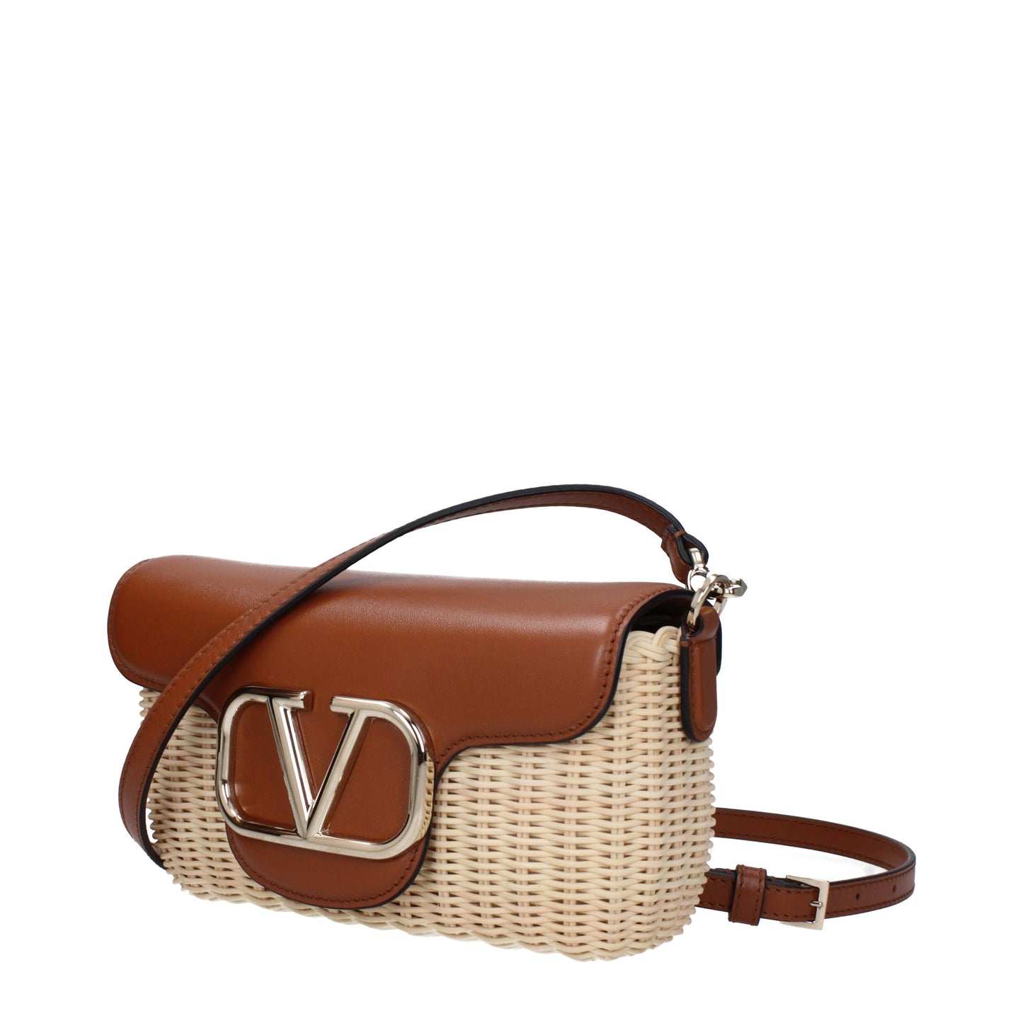 Valentino Garavani Crossbody Bags Women Raffia Beige/Brown