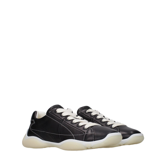 Prada Sneakers Women Leather Black