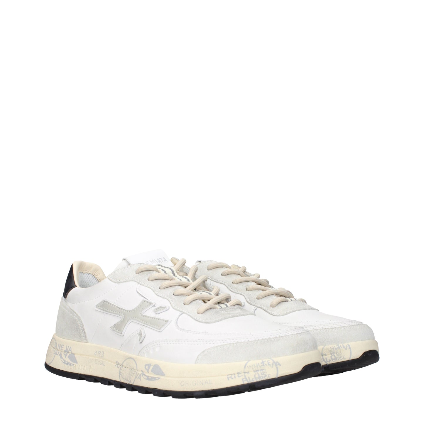 Premiata Sneakers Men Leather White/Grey