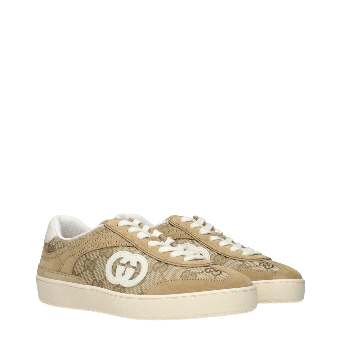 Gucci Sneakers Women Fabric  Beige/Butter