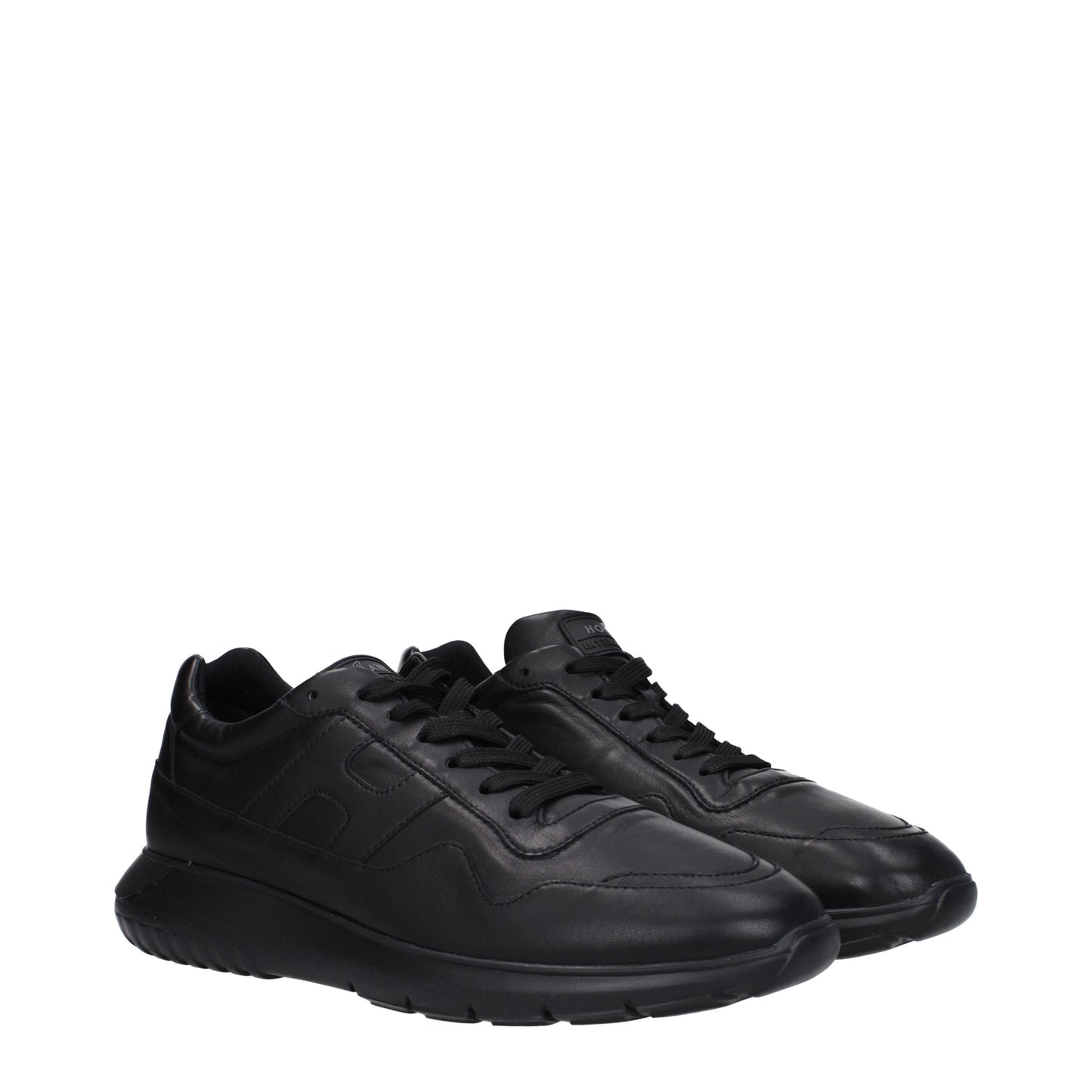 Hogan Men's Sneakers in Leather Black