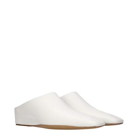 Jil Sander Slippers and Clogs Women Leather White