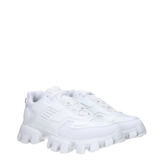 Prada Men's Sneakers in Fabric  White