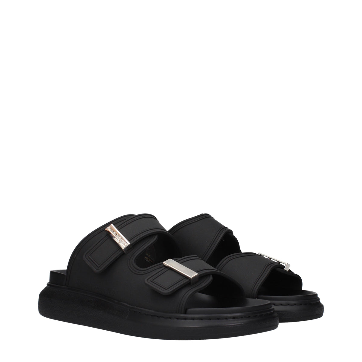Alexander McQueen Slippers and Clogs Men Rubber Black