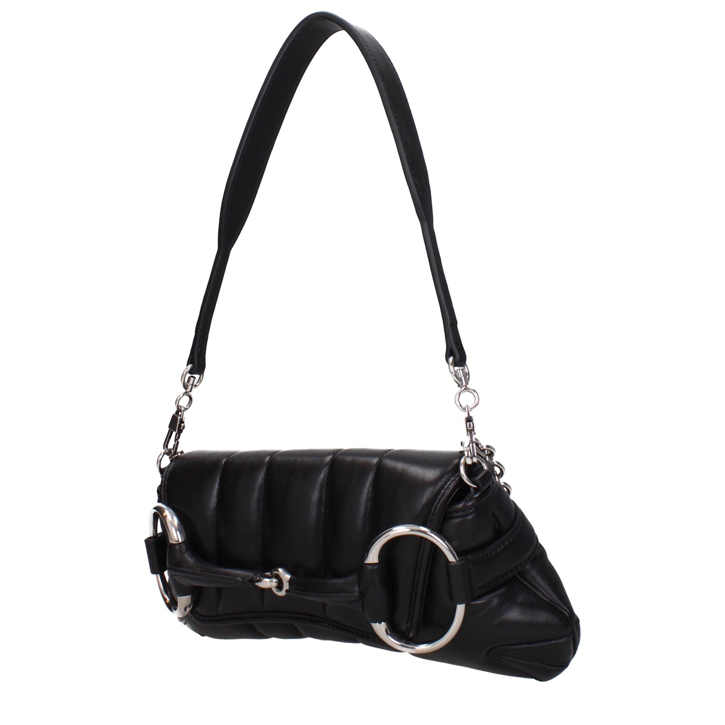 Gucci Shoulder Bags Women Leather Black