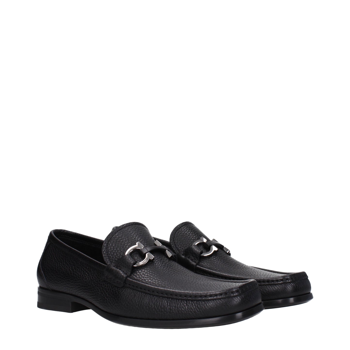 Salvatore Ferragamo Men's Loafers in Leather Black