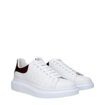 Alexander McQueen Sneakers Men Leather White/Burgundy
