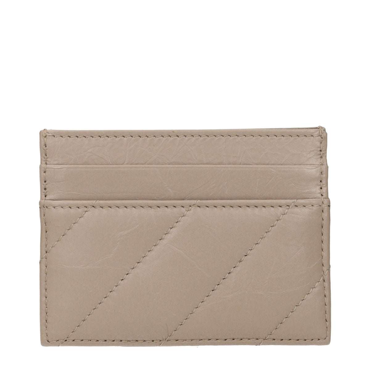 Balenciaga Document Holders Women Leather Beige/Taupe
