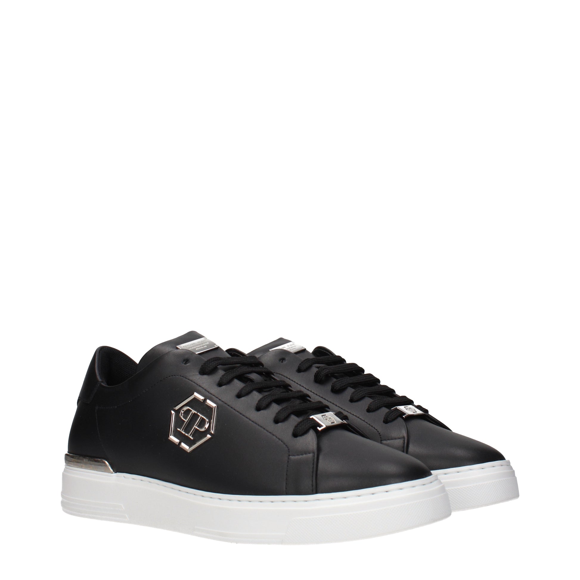 Philipp Plein Sneakers Men Leather Black