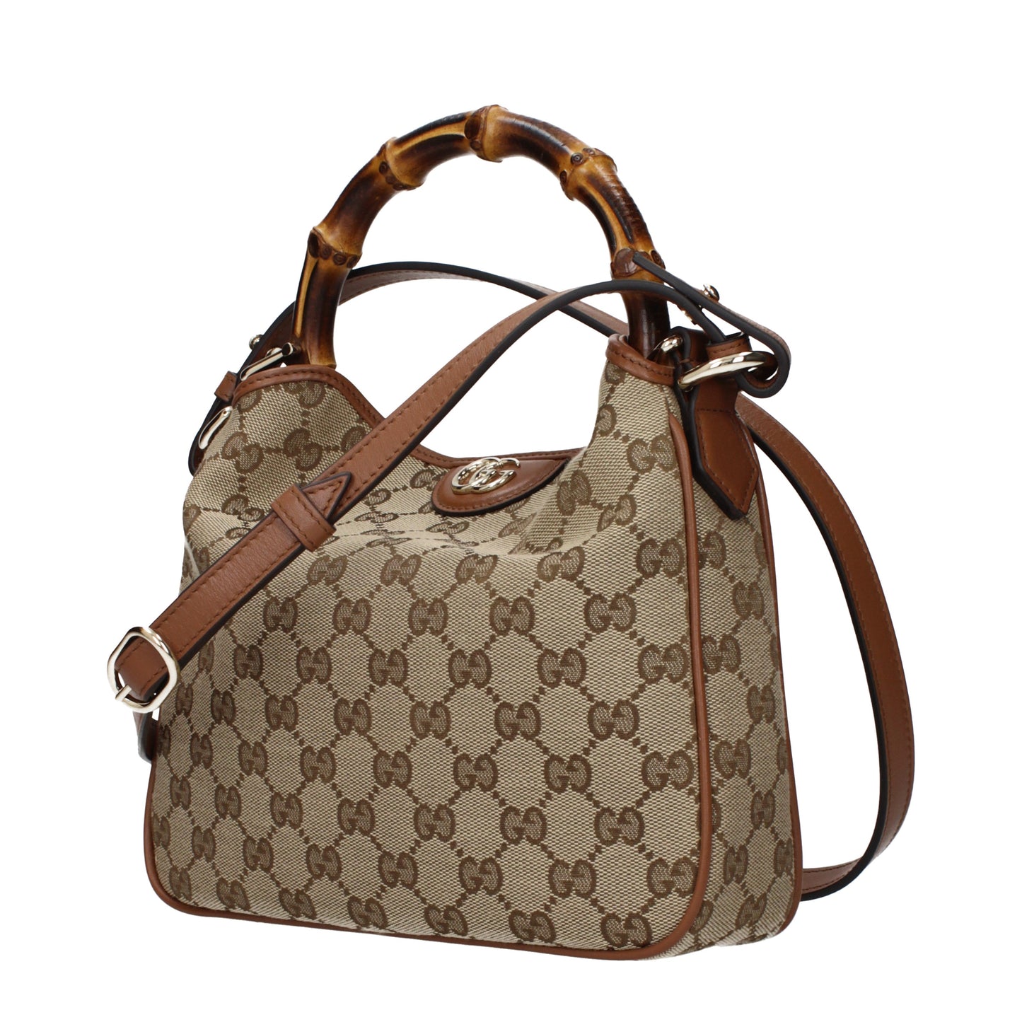Gucci Handbags Women Fabric  Beige/Brown